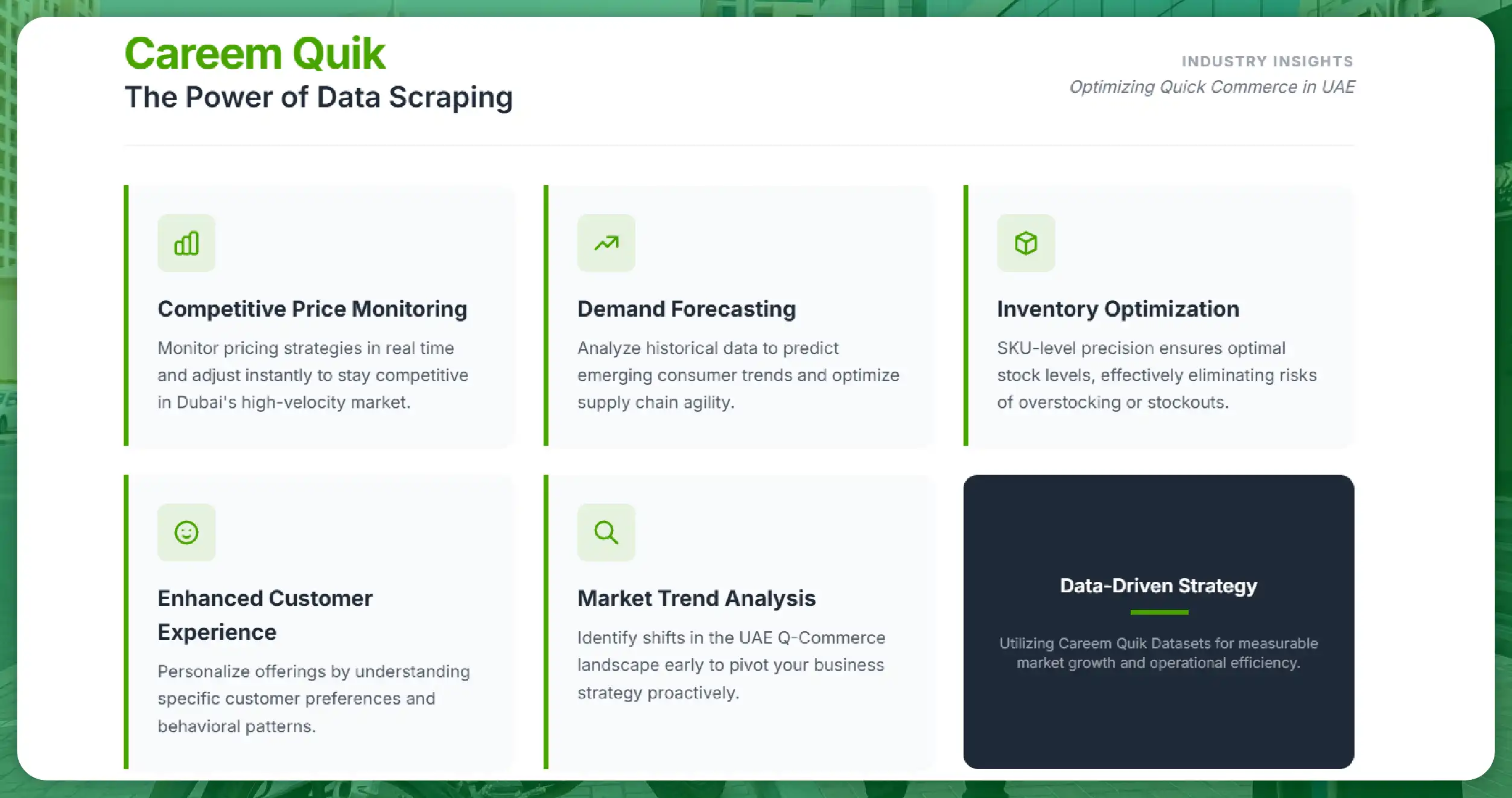 Use Cases of Careem Quik Data Scraping